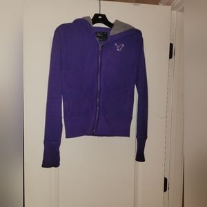 NWOT American Eagle Purple & Grey Hoodie